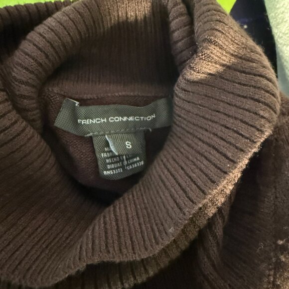 NWT - French Connection - Turtleneck Sweater Dress - Brown - Size Small - Picture 3 of 3